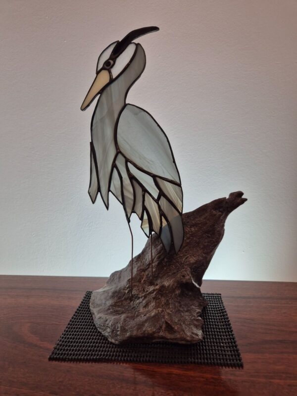 Heron on Wood