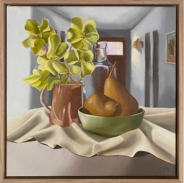 Beauties with Bottle and Pears