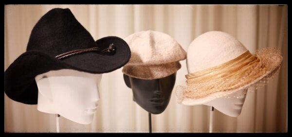Black Jackaroo hat- hand felted merino wool with leather hand band - Image 2