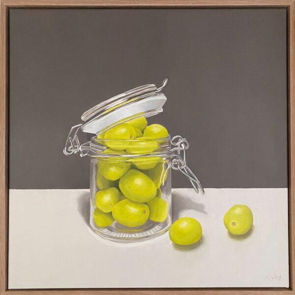 Grapes in Glass Jar