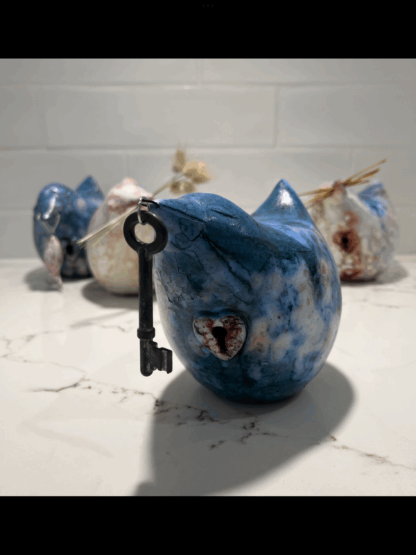Key to My Heart – Raku bird